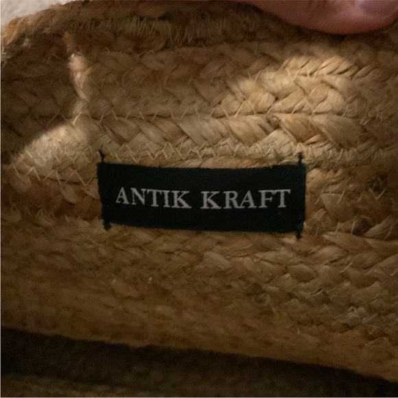 NWT Antik Kraft floral jute tote bag - Picture 8 of 8